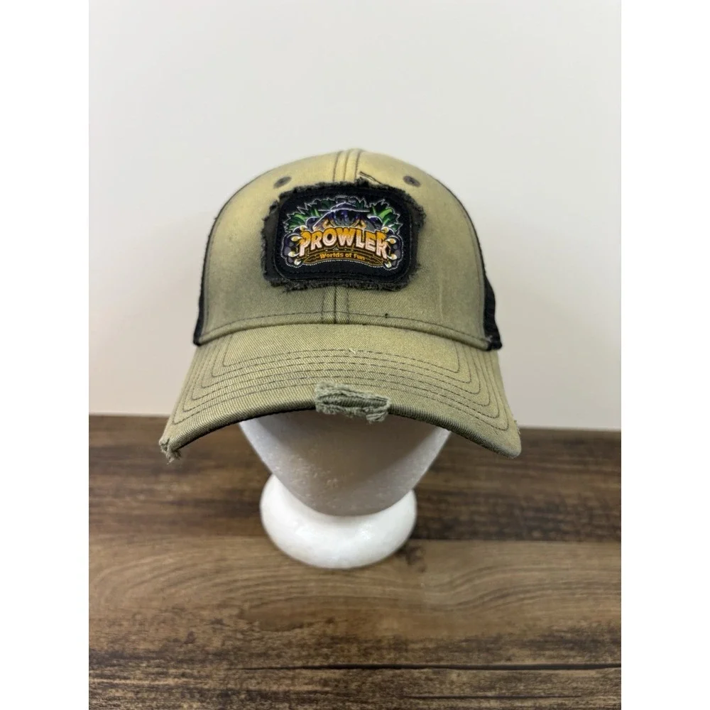 Worlds Of Fun Prowler Roller Coaster Kansas City Baseball Trucker Hat Cap